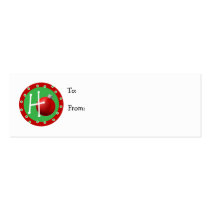 Holiday Gift Tag business cards by EverAfter Holiday Gift Tag business cards