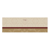 HOLIDAY GIFT TAG :: divinely damask 5 business cards
