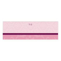 HOLIDAY GIFT TAG :: divinely damask 8 business cards