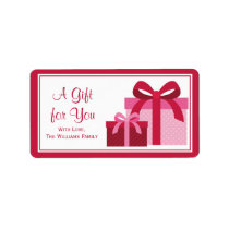 Holiday Gift Tag Labels Custom Address Labels