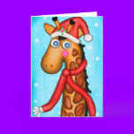 Holiday Giraffe cards