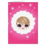 Holiday Girl Pink Card
