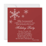 Holiday Glamour Corp. Party Invitation (red)