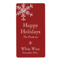 Holiday Glamour Wine Label (red)