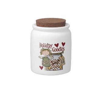 Holiday Goodies Christmas Candy Jar