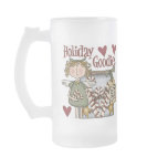 glass_mug - Buy this Christmas gift, featuring a candy cane Christmas angel, standing next to a decorative jar filled with candy canes,  for that special person in your life.: Sizes  Available colors: frosted