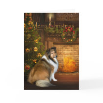 Holiday "Grace" Sheltie Xmas Card