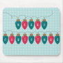 Holiday Green & Red Lights Mousepad