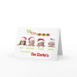 Holiday Greeting Card with Photo and Names
