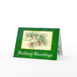 Holiday Greetings Customized Greeting Card
