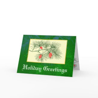 Holiday Greetings Customized Greeting Card card