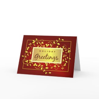Holiday Greetings - Executive Greeting Card card