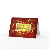 Holiday Greetings - Executive Greeting Card by SquirrelHugger Holiday Greetings - Executive Greeting Card