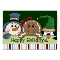 Holiday Greetings Greeting Card