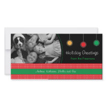 Holiday Greetings Red & Green photo cards