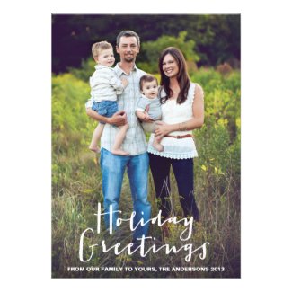 HOLIDAY HAND LETTERING | HOLIDAY PHOTO CARD