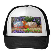 Holiday Harvest Merry Xmas Design Mesh Hats