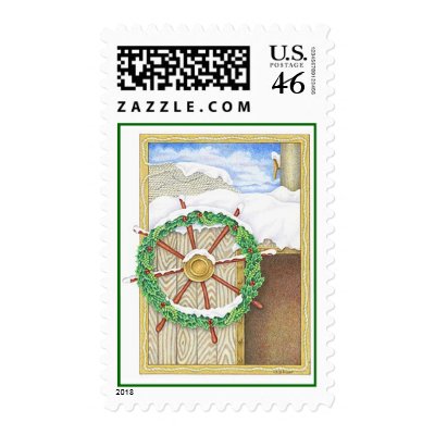 Holiday Helm Stamp by BarbaraBayerArt