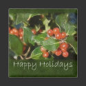 Holiday Holly - Happy Holidays magnets by HolidayGreetings Holiday Holly - Happy Holidays magnets