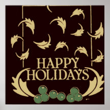 Holiday Holly/Mistletoe Posters