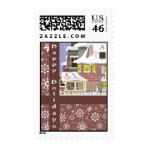 Holiday Home Snowflakes postage