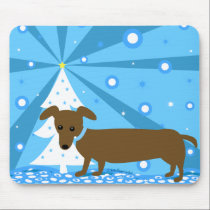 Holiday Hotdog mousepads