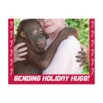 Holiday Hugs postcard by Rebecca_Reeder Holiday Hugs postcard