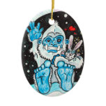 Holiday Hugs Yeti~ornament