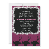 Holiday Hullabaloo Personalized Invitations