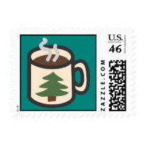 Holiday Icons Cartoon Cocoa Mug Postage postage