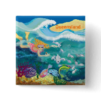 Holiday in tropical Queensland buttons by Annaart Holiday in tropical Queensland buttons