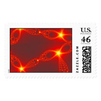 Holiday Jewels Fractal Postage Stamp