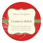 Holiday Label or Place Setting Sticker