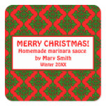 Holiday Labels for Homemade Gifts Sticker