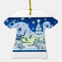 Holiday Landscape Christmas Tree Ornament