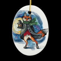 Holiday Lantern Fox Chirstmas Decoration! ornaments