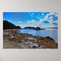 Holiday Ledges Coastline Poster Print