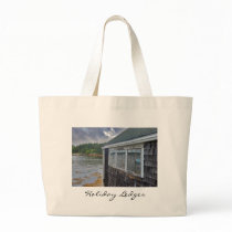 Holiday Ledges Jumbo Canvas Bag