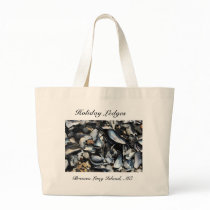 Holiday Ledges Small Tote Bag "Mussel Shells"