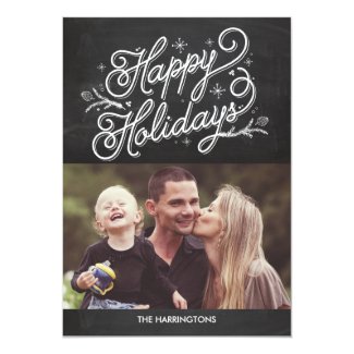Holiday Lettering Holiday Cards - Happy Holidays Announcements