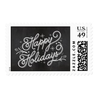 Holiday Lettering Holiday Postage