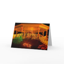 Holiday Light Bandstand Display Greeting Cards