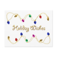 Holiday Light Border Postcard postcard