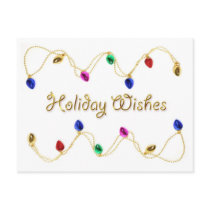 Holiday Light Border Postcard by StarStock Holiday Light Border Postcard