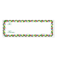 Holiday Lights Christmas Tag Card profilecard
