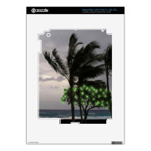 Holiday Lights on Palm Trees iPad 3 Skin