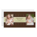 Holiday Love Photo Card Brown photo cards
