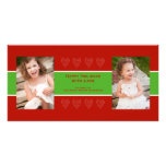 Holiday Love Photo Card Red and Green