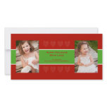 Holiday Love Photo Card Red and Green photo cards