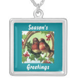 Holiday Lovebirds necklace